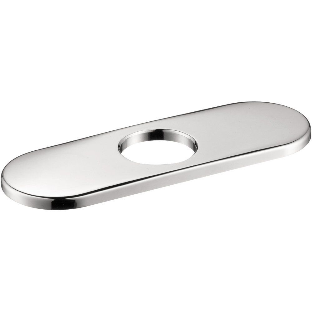 Hansgrohe 06490000 Base Plate for Contemporary Single Hole Faucets 6" Chrome 1