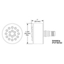 Delta SH5000 HydraChoice Body Spray Head Matte Black 2