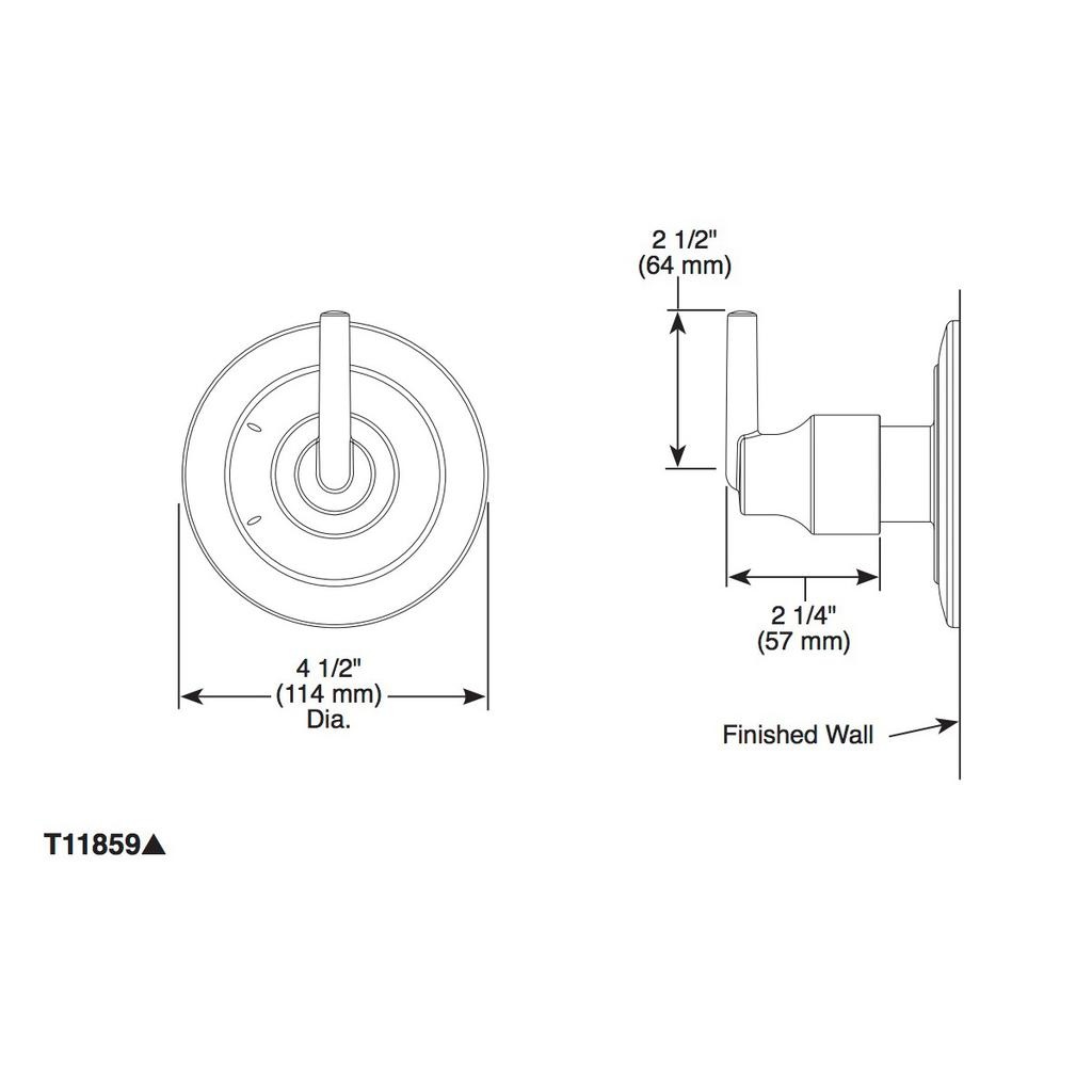 Delta T11859 Trinsic 3 Setting 2 Port Diverter Trim Stainless 2