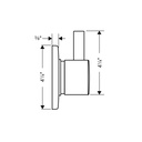 Hansgrohe 04232000 S Trio Quattro Trim Chrome 2