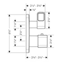 Hansgrohe 11733001 Axor Urquiola Thermostatic Trim With Volume And Diverter Chrome 2