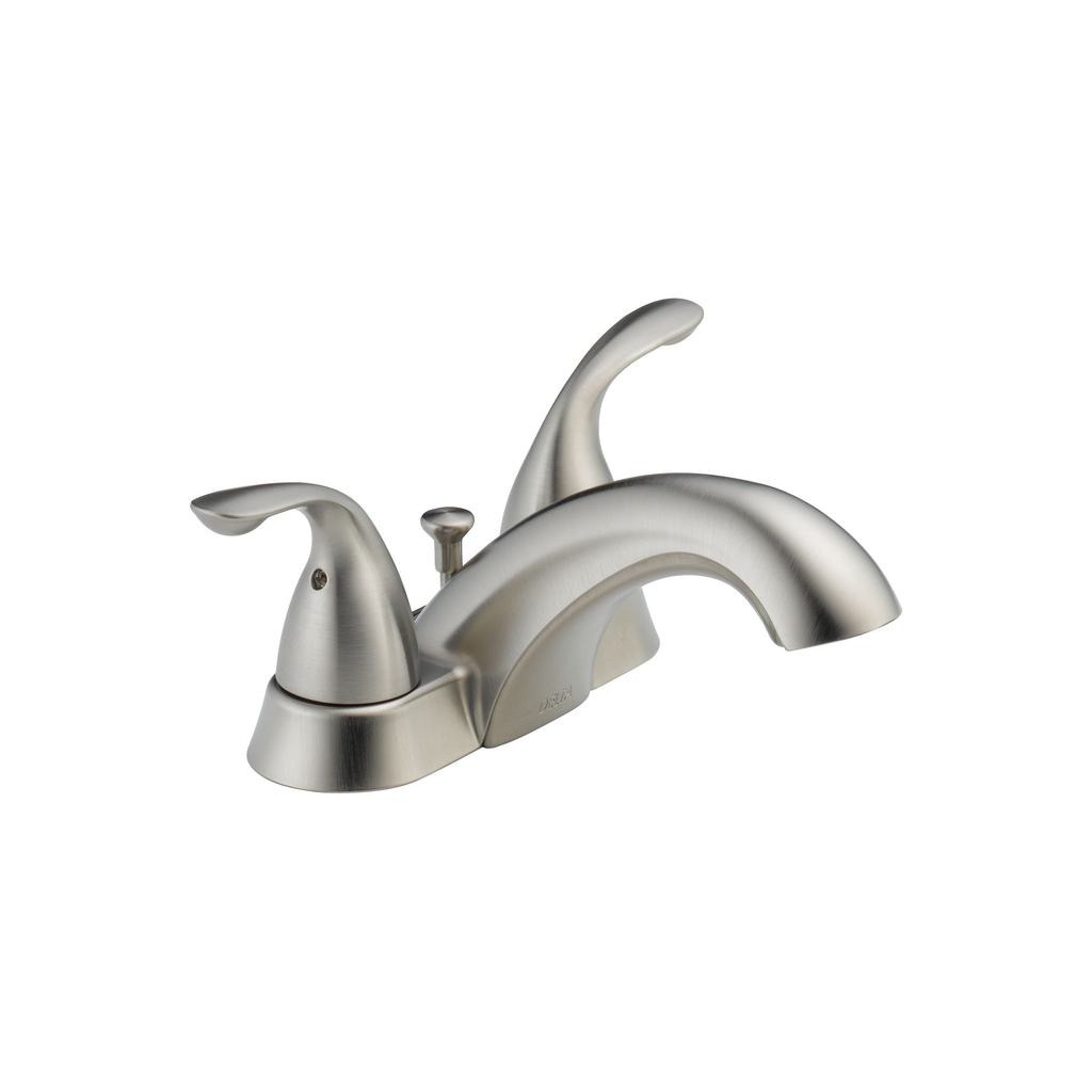 Delta 2523LF Classic Two Handle Centerset Lavatory Faucet Brilliance Stainless 1