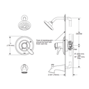 Delta T17T438 TempAssure Lahara Tub & Shower Trim 2