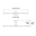 Laloo 3025C Double Roll Paper Holder Chrome 2