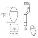 Laloo G5582PN Gravity Robe Hook Polished Nickel 3