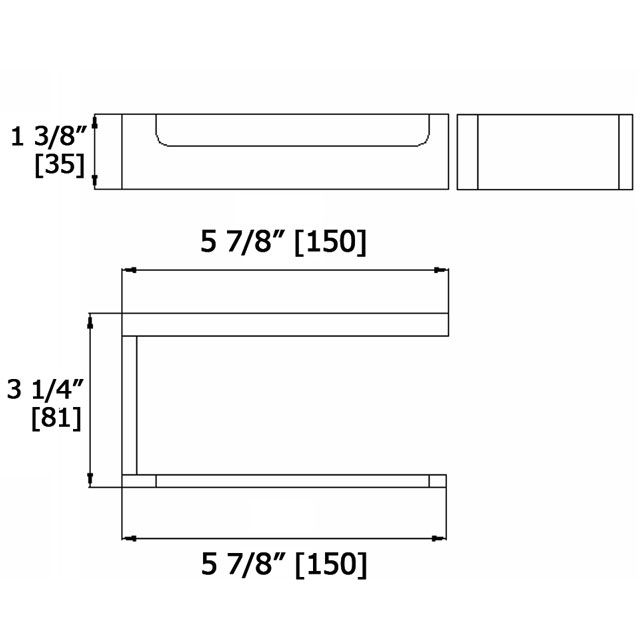 Laloo U9286PN Upton Paper Holder Polished Nickel 2