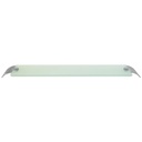Laloo R3087BG Radius Single Glass Shelf Brushed Gold 1