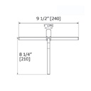 Laloo S0100MB Shower Squeegee Matte Black 3