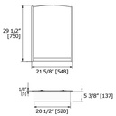 Laloo M26001A Mirror With Tubular Chrome Accents And Shelf 2