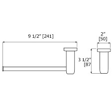 Laloo J1880C Jazz Hand Towel Bar 2