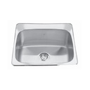 Kindred QSL2225/12 22 x 25 Single Bowl Laundry Sink 1 Hole 1