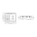 Kindred QCLA2027L/8 27 x 20 Doouble Bowl Kitchen Sink 1 Hole 2