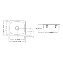 Kindred QS1820/10 18 x 20 Single Bowl Laundry Sink 2
