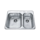 Kindred RCL2027R-3 Reginox Combination Sink Stainless Steel 1