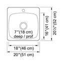 Kindred RSL5251-1 Topmount Single Bowl Sink Stainless Steel 2