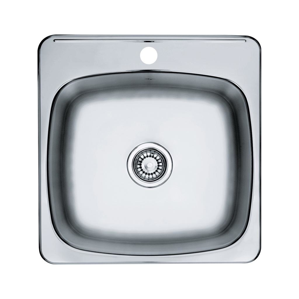 Kindred RSL2020-1 Topmount Single Bowl Sink Stainless Steel 1