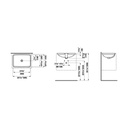 Laufen 811968 Pro S Built-in Washbasin Without Tap Holes 2