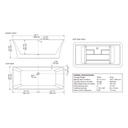 Mirolin CF1012 Skye Freestanding Bath Tub 2