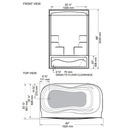 Mirolin TS5R Liberty Tub Shower White 2