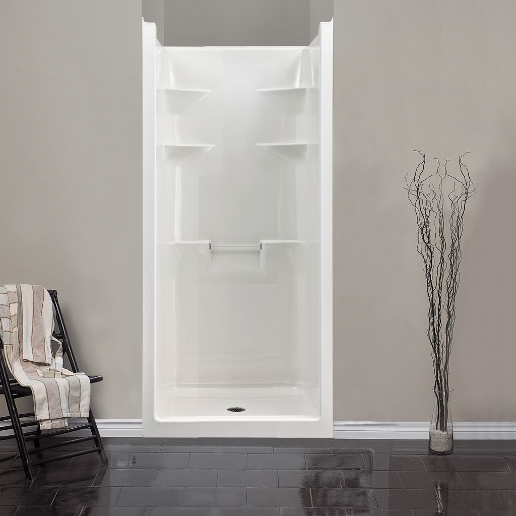 Mirolin MEL3 Melrose 3 One Piece Shower Stall White 1