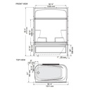 Mirolin KD53L Empire Tub Shower White 2