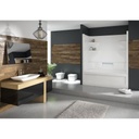Mirolin BA5 Belaire One Piece Tub Shower White 1