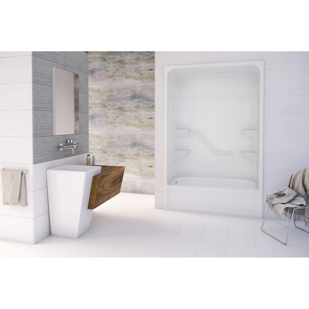 Mirolin PT513LR Parker 16 Multi Tub Showers White 1