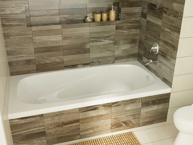 Mirolin GR6030 Gryphon Alcove Bath Left White 1