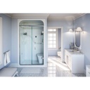 Mirolin SH4LS/RS Madison 4 Shower Stall With Seat White 1