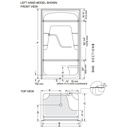 Mirolin SH43LS/RS Madison 4 Multi Shower Stall With Seat White 2