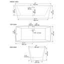 Mirolin CF1014 Carrera Free Standing Bath Tub 2