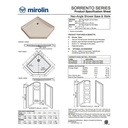 Mirolin SB38NA 38" Neo Angle Base White 2