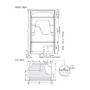 Mirolin SH43 Madison 4 Multi Shower Stall Right 2