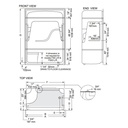Mirolin FS5LS/RS Madison 5 Free Living One Piece Shower Stall With Seat White 2