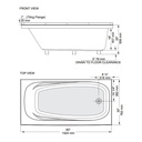 Mirolin GR6030 Gryphon Alcove Bath Right White 2
