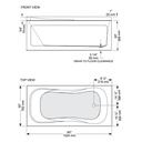 Mirolin PS6031L/R Prescott Skirted Bath White 2