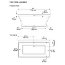 Mirolin CF2001 Beacon Acrylic Free Standing Bath Tub 2