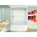 Mirolin BD48 Bypass Shower Door Plain Silver 1