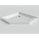 Mirolin SB38NA 38" Neo Angle Base White 1