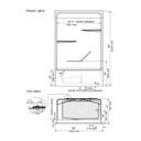 Mirolin TSH51 Hampton One Piece Tub Shower End 2" Drain Right 2