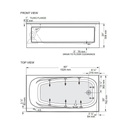 Mirolin PAS6030 Phoenix Skirted Whirlpool Side Foot Jets Right 2