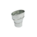 Panasonic FVVS43R 4" Oval to 3" Round Duct Adapter 1