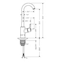 Hansgrohe 04287800 Talis S Bar Faucet Steel Optik 2