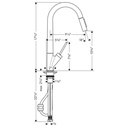 Hansgrohe 10821001 Axor Starck Higharc Kitchen Faucet Chrome 2