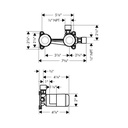 Hansgrohe 13622181 Wall Mounted Single Handle Faucet Rough 2