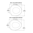TOTO SS114 SoftClose Elongated Toilet Seat Bone 2