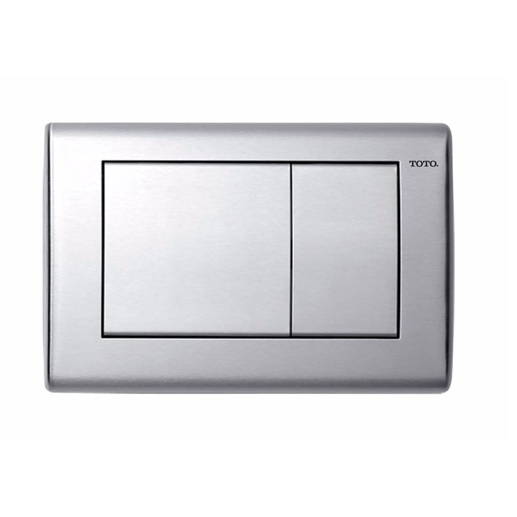 TOTO YT820 Convex Push Plate Dual Button Stainless Steel 1