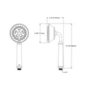 TOTO TS300F55CP Traditional Collection Series A Multi Spray Handshower 4-1/2 Chrome 2