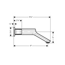 Hansgrohe 11043001 Axor Urquiola Wall Mounted Widespread Faucet Trim Chrome 2