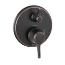 Hansgrohe 04449920 Metris C Pressure Balance Trim With Diverter Rubbed Bronze 1